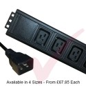 Vertical IEC (C19) Socket PDU with IEC (C20) Plug