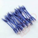 24 Pack of 15cm (6-inch) in Blue - Cat5e High Grade 125MHz 24AWG LSZH Patch Cables for 1U Patching