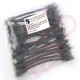24 Pack of 15cm (6-inch) in Black - Cat5e High Grade 125MHz 24AWG LSZH Patch Cables for 1U Patching