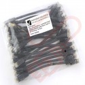 24 Pack of 15cm (6-inch) in Black - Cat5e High Grade 125MHz 24AWG LSZH Patch Cables for 1U Patching