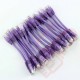 24 Pack of 15cm (6-inch) in Purple - Cat5e High Grade 125MHz 24AWG LSZH Patch Cables for 1U Patching