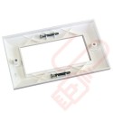 Excel Double Gang Bevelled Faceplate 100-716