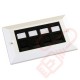 Excel Cat5e Double Faceplate with 4x RJ45 Modules Black