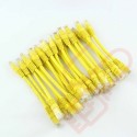 24 Pack of 15cm (6-inch) in Yellow - Cat6 High Grade 250MHz 24AWG LSZH Patch Cables for 1U Patching