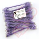 24 Pack of 15cm (6-inch) in Purple - Cat6 High Grade 250MHz 24AWG LSZH Patch Cables for 1U Patching