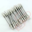 24 Pack of 20cm (8-inch) in Grey - Cat6 High Grade 250MHz 24AWG LSZH Patch Cables for 2U Patching