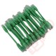 24 Pack of 20cm (8-inch) in Green - Cat6 High Grade 250MHz 24AWG LSZH Patch Cables for 2U Patching
