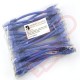24 Pack of 20cm (8-inch) in Blue - Cat6 High Grade 250MHz 24AWG LSZH Patch Cables for 2U Patching