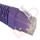 24 Pack of 20cm (8-inch) in Purple - Cat6 High Grade 250MHz 24AWG LSZH Patch Cables for 2U Patching