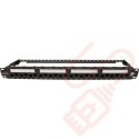 Excel Cat6A Unscreened 24 Port Punchdown 1U Patch Panel Black 100-155