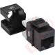 Excel Cat6A UTP Unscreened Keystone Jack - Black 100-156-BK