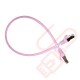 Cat6a Slim U/FTP Small Diameter Snagless Booted Patch Cables Pink