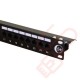 Cat5e 24 Port 1U Patch Panel UTP Angled Easy Punch