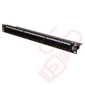 Cat5e 24 Port 1U Patch Panel UTP Angled Easy Punch