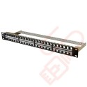 48 Port Patch Panel 1U Unloaded Keystone