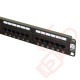 Excel 24 Port Cat5e Patch Panel 1U UTP Punch Down Black 100-726