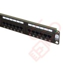 Excel 24 Port Cat5e Patch Panel 1U UTP Punch Down Black 100-726