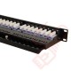 48 Port Cat5e Patch Panel 1U UTP Angled Easy Punch