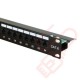 24 Port Cat6 Patch Panel 1U UTP Angled Easy Punch