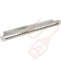 Excel Unloaded Keystone 24 Port 1U Patch Panel Frame Chrome 100-028