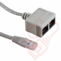 RJ45 Economiser STP M - 2 x Female Data/Data Grey Boot