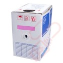 Stranded Cat5e UTP Premium PVC 305 Metre Bulk Cable Pink
