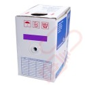 Solid Cat5e UTP Premium LSZH 305 Metre Bulk Cable Purple