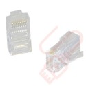 Cat5e UTP RJ45 Crimp Connector Plug (50u) Unshielded for Stranded Cat5e Cable, 100 Pack
