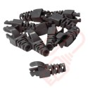 5.5mm Snagless Slimline RJ45 Crimp Boot 10 Pack Black