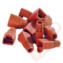 6mm RJ45 Snagless Bubble Boot 10 Pack Orange