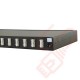 1U SC Duplex Sliding Patch Panel Loaded With 12 SC Duplex Multimode Adaptors