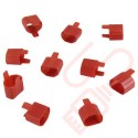 Secure Sleeve C13 into C14 Inlet Tab Red - 25 Pack