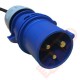 Vertical C13 Socket to 16 Amp Plug with 3 Metre Trailing Cable Rack PDU