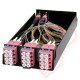 Zettonics MTP/MPO LC OM4 Multimode 12 Duplex Fibre 2x MTP Cassette Violet