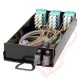 Zettonics MTP/MPO LC OM4 Multimode 12 Duplex Fibre 2x MTP Cassette Aqua