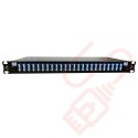 1U LC Duplex Sliding Patch Panel Loaded With 48 LC Duplex Singlemode Adaptors