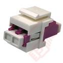 Multimode LC Duplex Fibre Keystone Jack