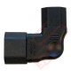 IEC Left Angled C14 Male to C13 Female Power Adapter
