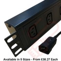 Horizontal PDU C13 Socket to C14 Plug