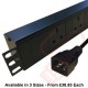 Horizontal PDU UK Socket to C20 Plug