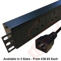 Horizontal PDU UK Socket to C20 Plug
