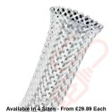25 Metre White Halogen Free Braid Sleeving 