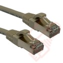 20cm (8-inch) 24 Pack in Grey - Cat6a S/FTP Premium Grade LSZH Patch Cables for 2U Patching