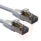 20cm (8-inch) 24 Pack in White - Cat6a S/FTP Premium Grade LSZH Patch Cables for 2U Patching