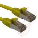 20cm (8-inch) 24 Pack in Yellow - Cat6a S/FTP Premium Grade LSZH Patch Cables for 2U Patching