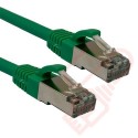 20cm (8-inch) 24 Pack in Green - Cat6a S/FTP Premium Grade LSZH Patch Cables for 2U Patching