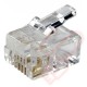 RJ11 Plug Jack (6P4C) 50 Pack 
