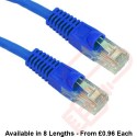 Cat5e Patch Cables Premium RJ45 UTP LSZH Bubble Booted Blue