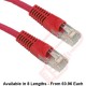 Cat5e Patch Cables Premium RJ45 UTP LSZH Bubble Booted Red
