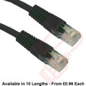 Cat5e Patch Cables Premium RJ45 UTP LSZH Bubble Booted Black
